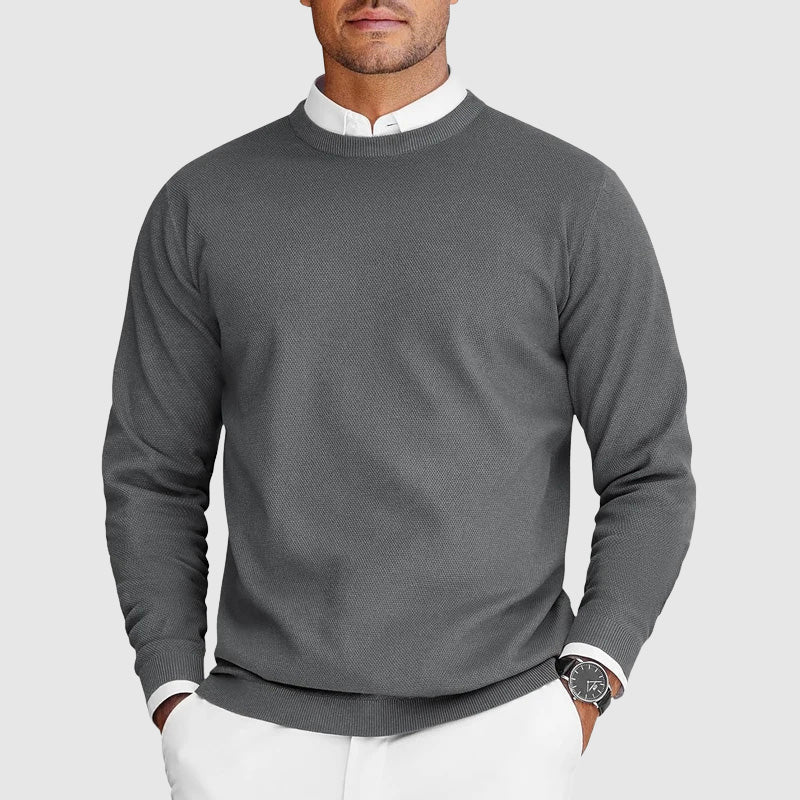 Classic crew neck sweater for men | Arven -4