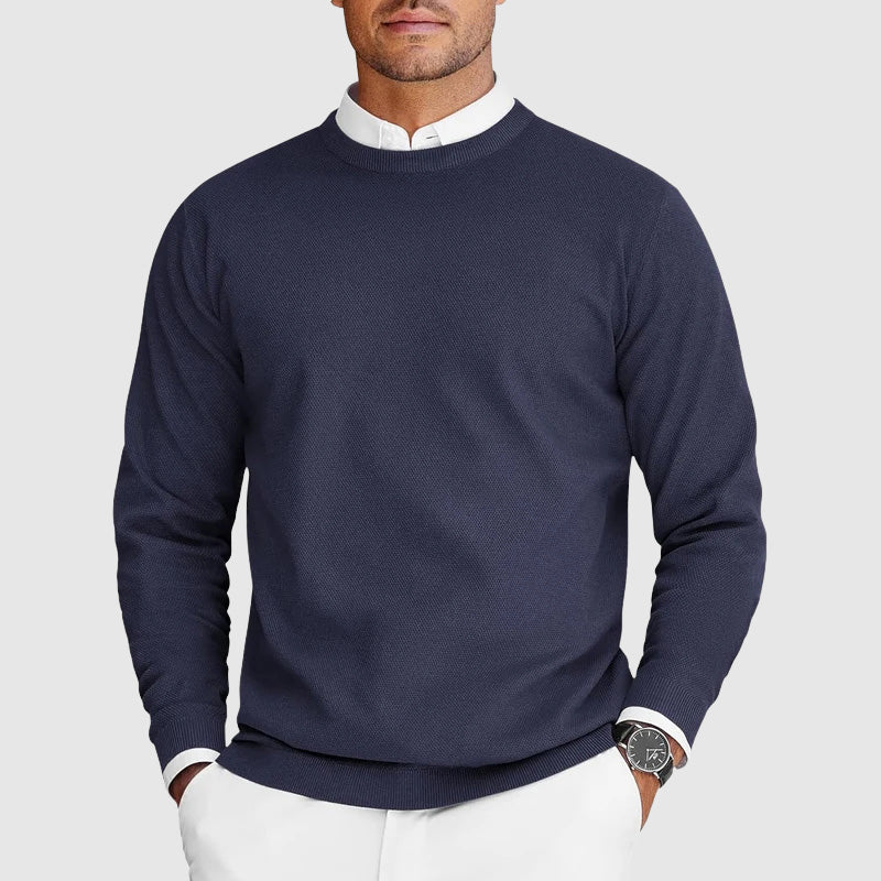 Classic crew neck sweater for men | Arven -5