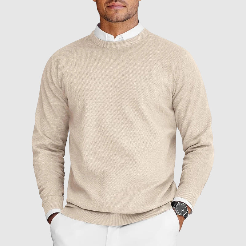 Classic crew neck sweater for men | Arven -3