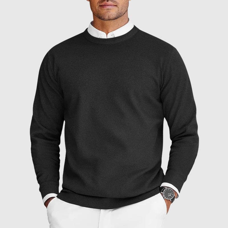 Classic crew neck sweater for men | Arven -1