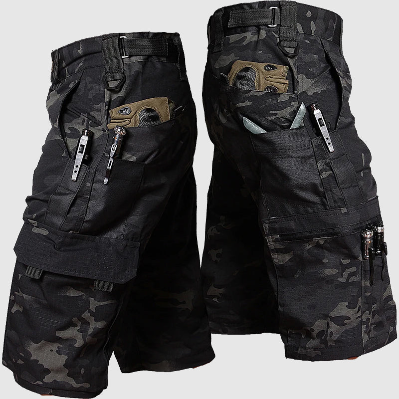 Modern utility multi pockets shorts for men | Arden -1