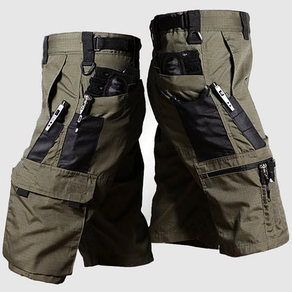 Modern utility multi pockets shorts for men | Arden -3