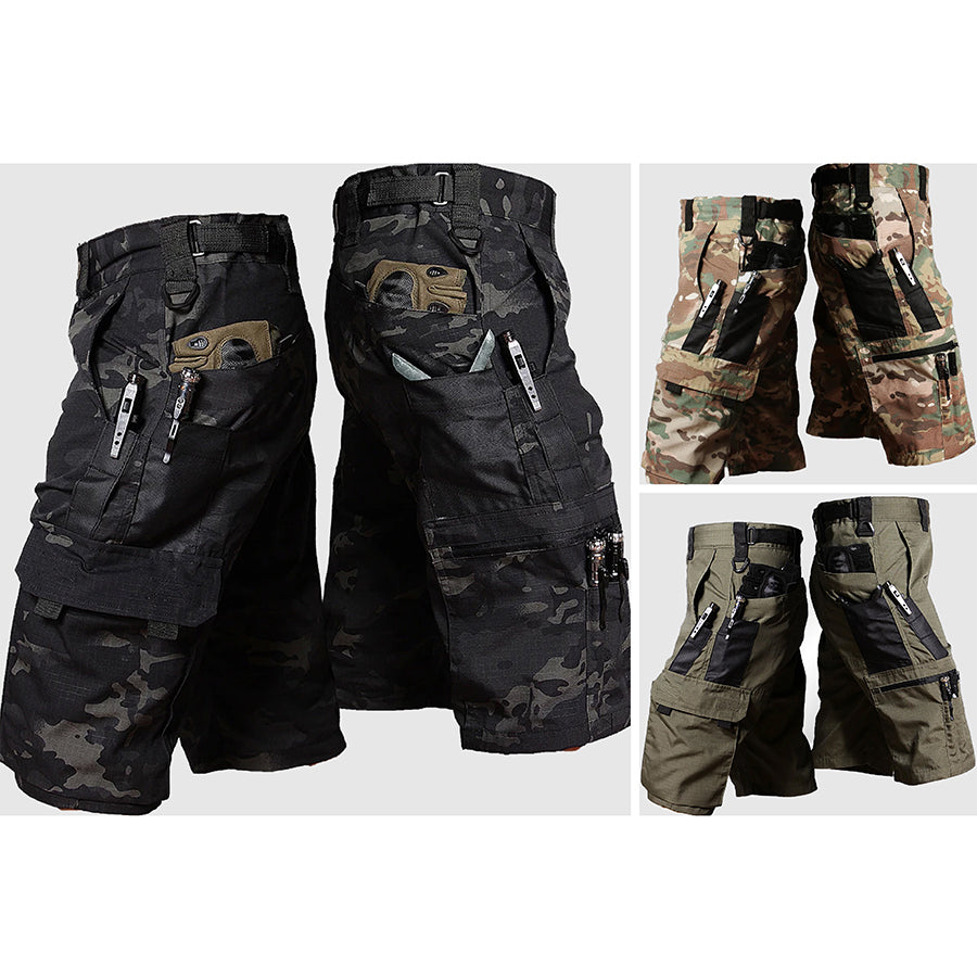 Modern utility multi pockets shorts for men | Arden -4