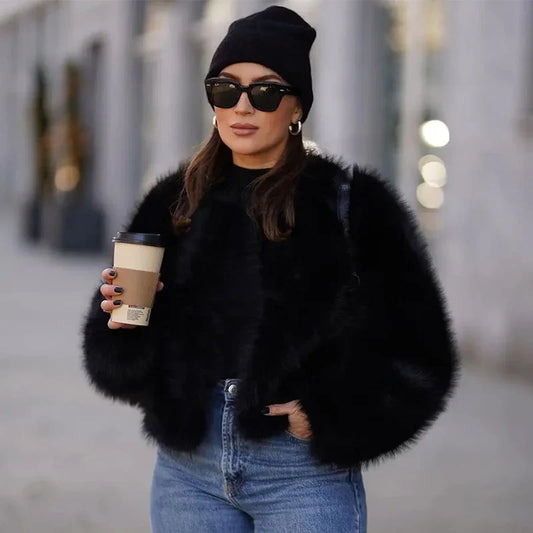 Court faux fur coat for women | Odette -1