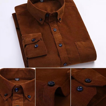Buttoned classic shirts shirt for men | Alaric -3