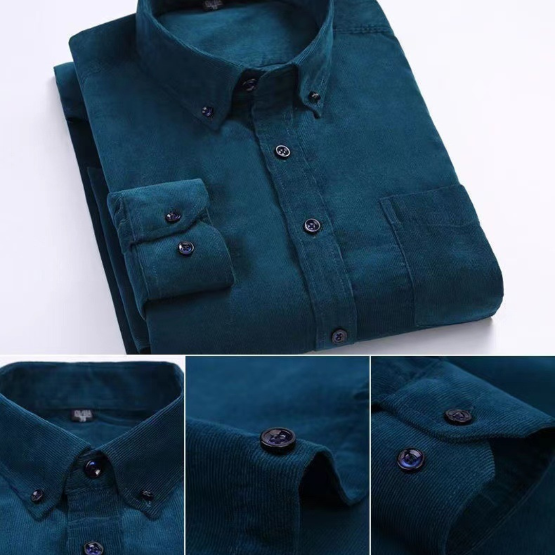 Buttoned classic shirts shirt for men | Alaric -7