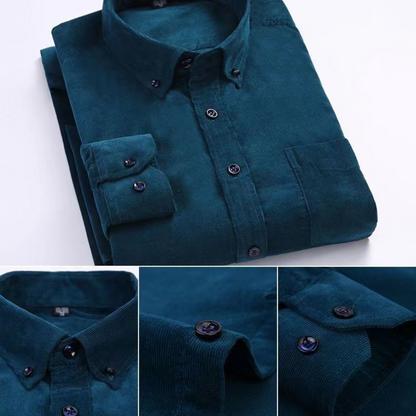 Buttoned classic shirts shirt for men | Alaric -7