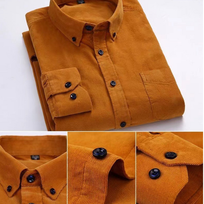Buttoned classic shirts shirt for men | Alaric -2