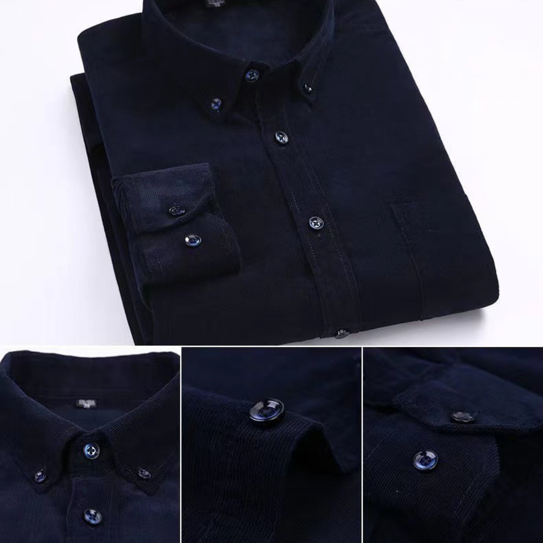 Buttoned classic shirts shirt for men | Alaric -6