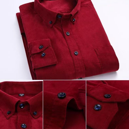 Buttoned classic shirts shirt for men | Alaric -5