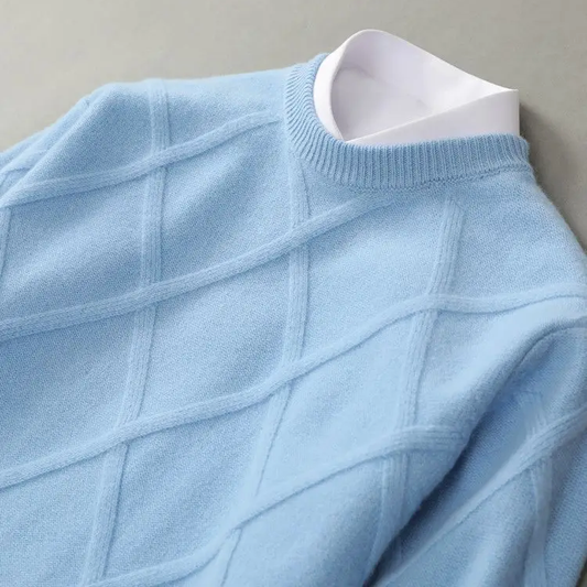Classic argyle knit sweater for men | Marcel -1
