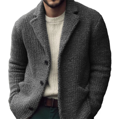 Men’s regular-fit button-up cardigan for men | Derek -1