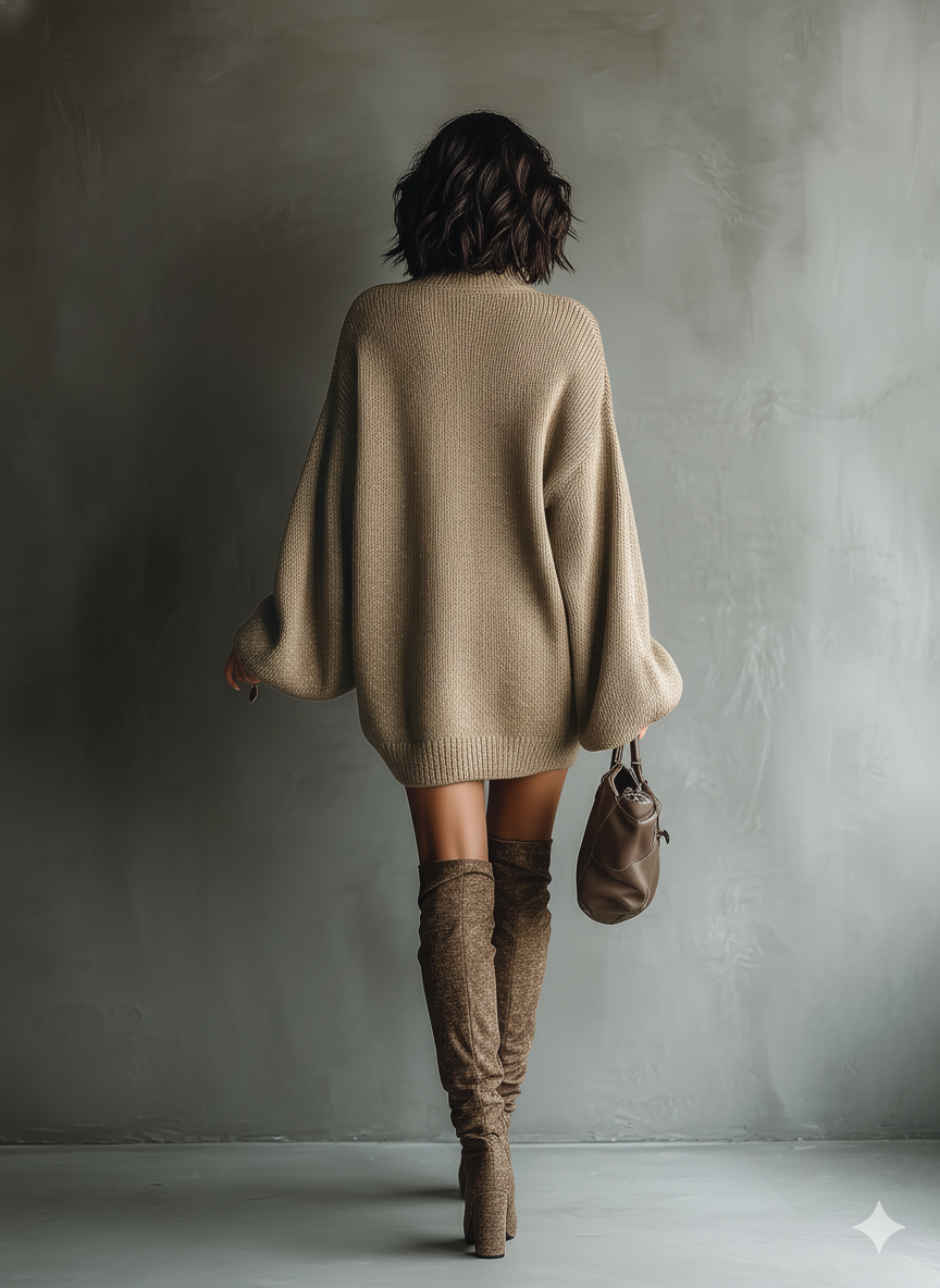 Inspired mini relaxed fit dress for women | Vintage -10