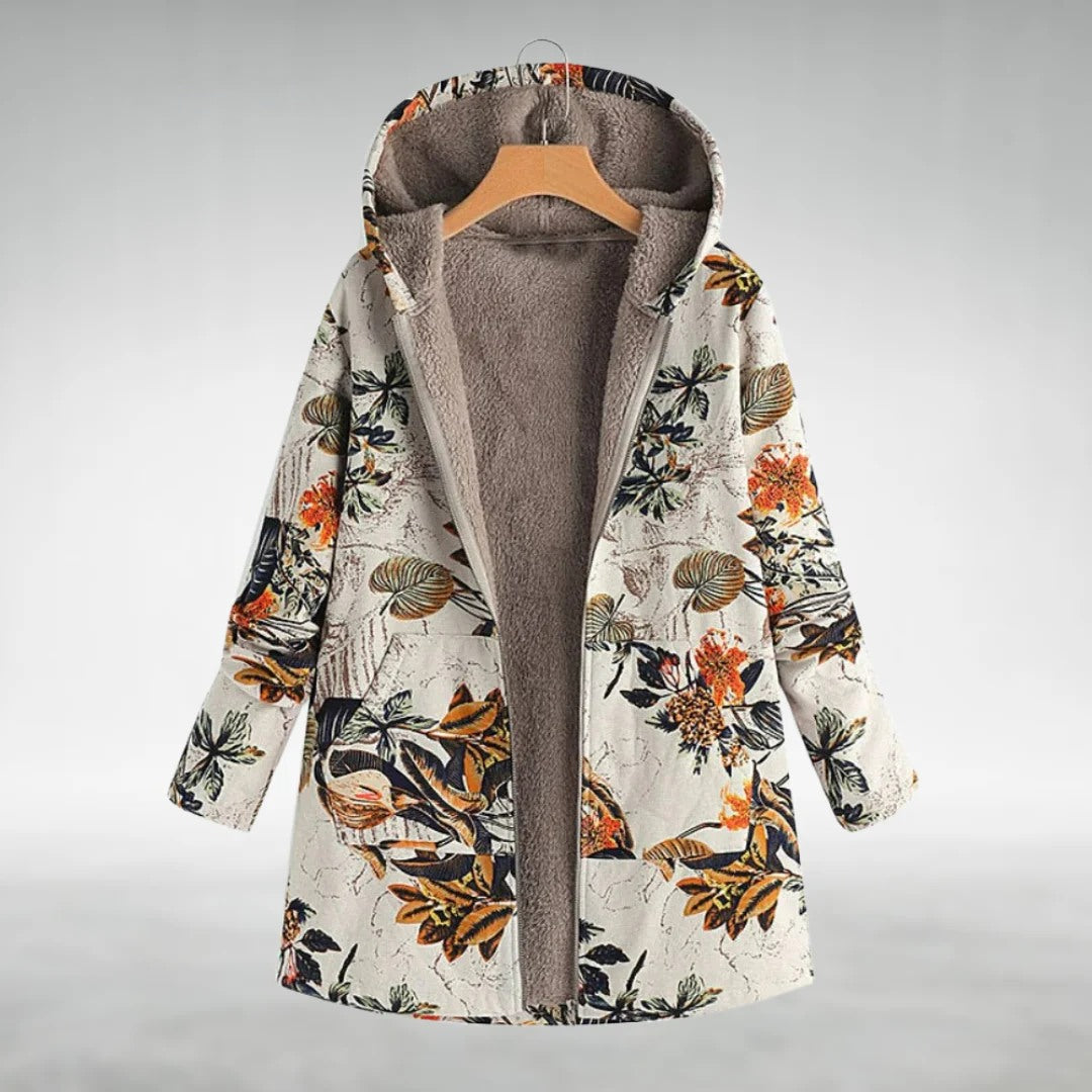 Elegant floral pattern jacket for women | Amelya -3