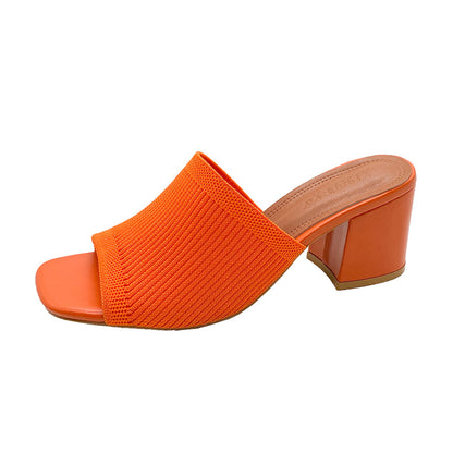 Heeled square sandals for women | Emeline -2
