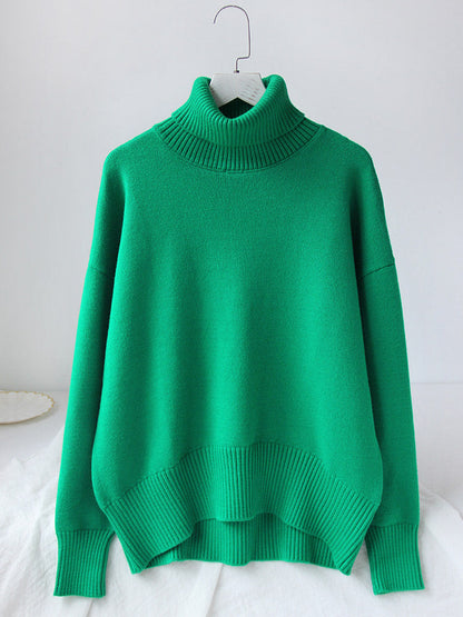 Oversized high collar sweater for women | Sabine -7