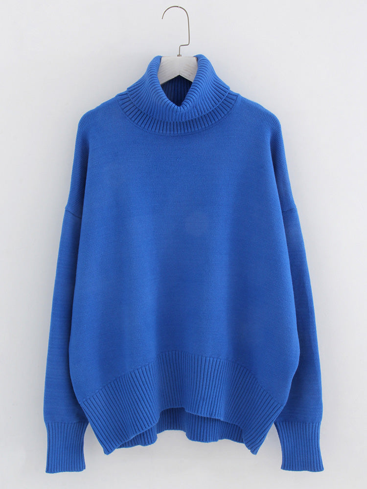 Oversized high collar sweater for women | Sabine -8