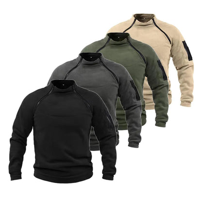 Leo fleece inspiration military zip-up jacket for men | Leo -2