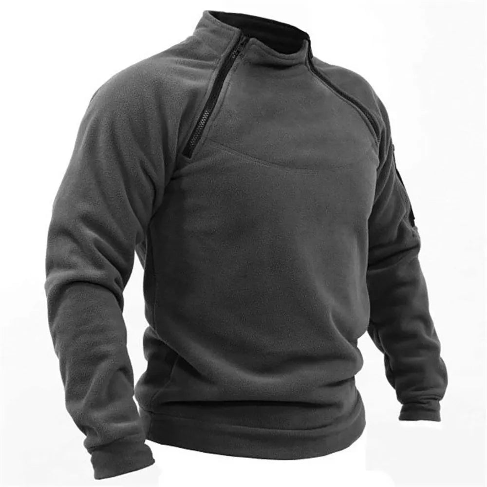 Leo fleece inspiration military zip-up jacket for men | Leo -6