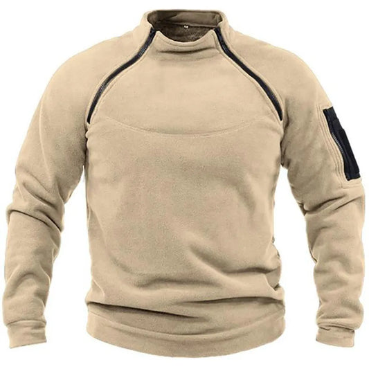 Leo fleece inspiration military zip-up jacket for men | Leo -1