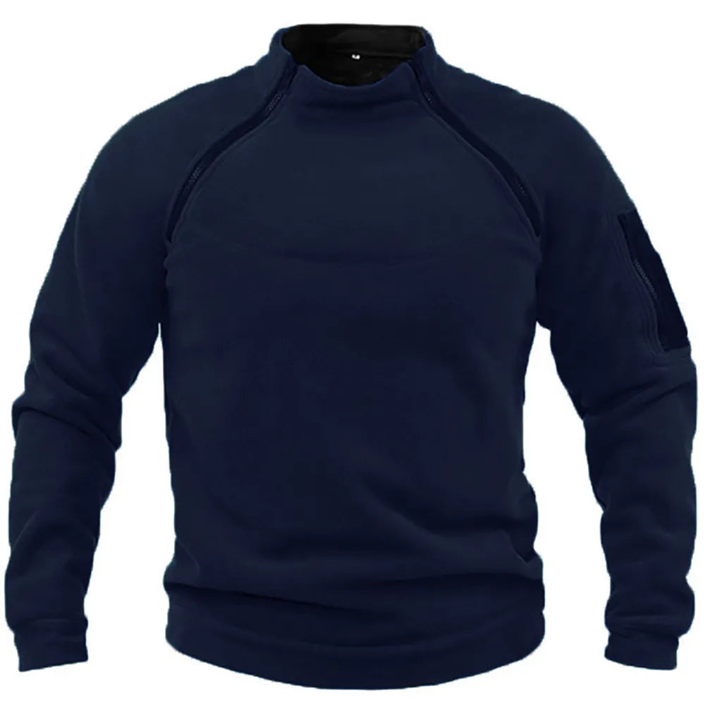Leo fleece inspiration military zip-up jacket for men | Leo -3