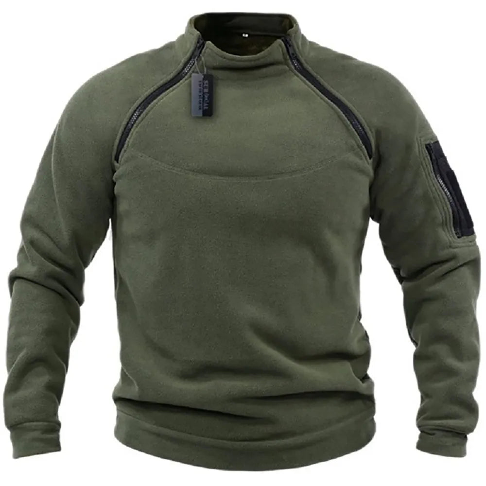 Leo fleece inspiration military zip-up jacket for men | Leo -4