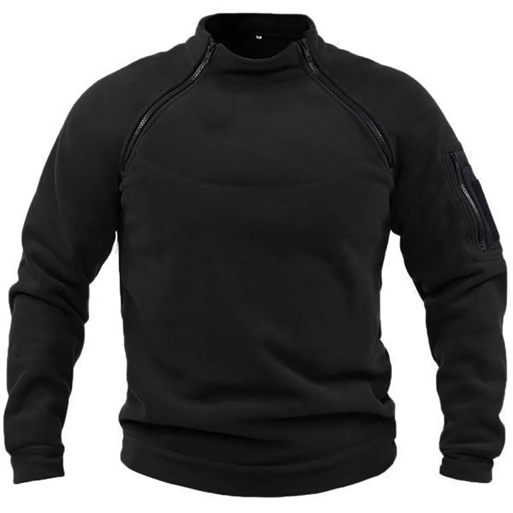 Leo fleece inspiration military zip-up jacket for men | Leo -5