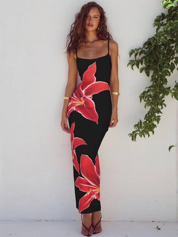 Summer straps spaghetti dress for women | Jolene -3