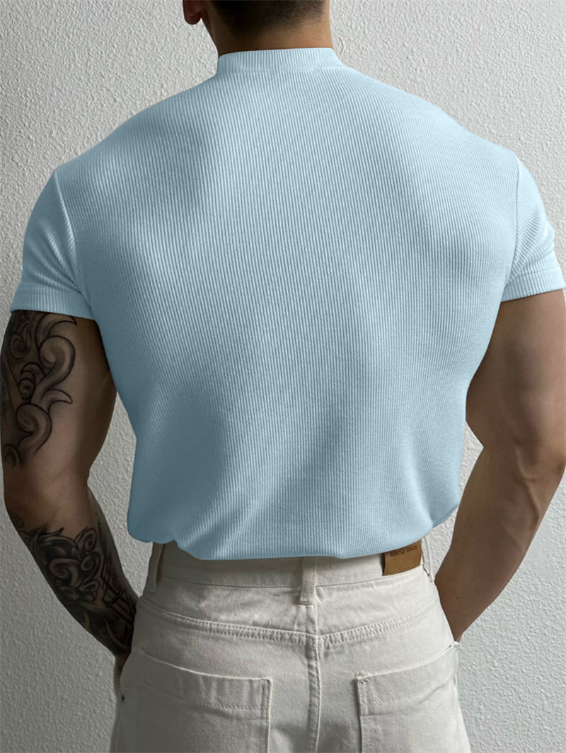 Casual turtleneck t-shirt for men | Garrick -2