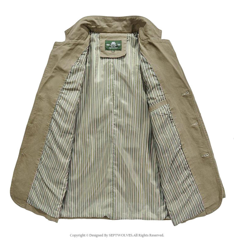Casual collar rabattable blazer for men | Jonathan -2