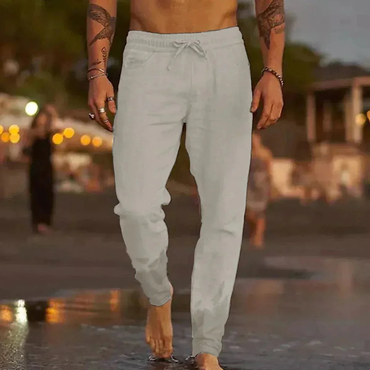 Comfortable summer trousers for men | Adam -3