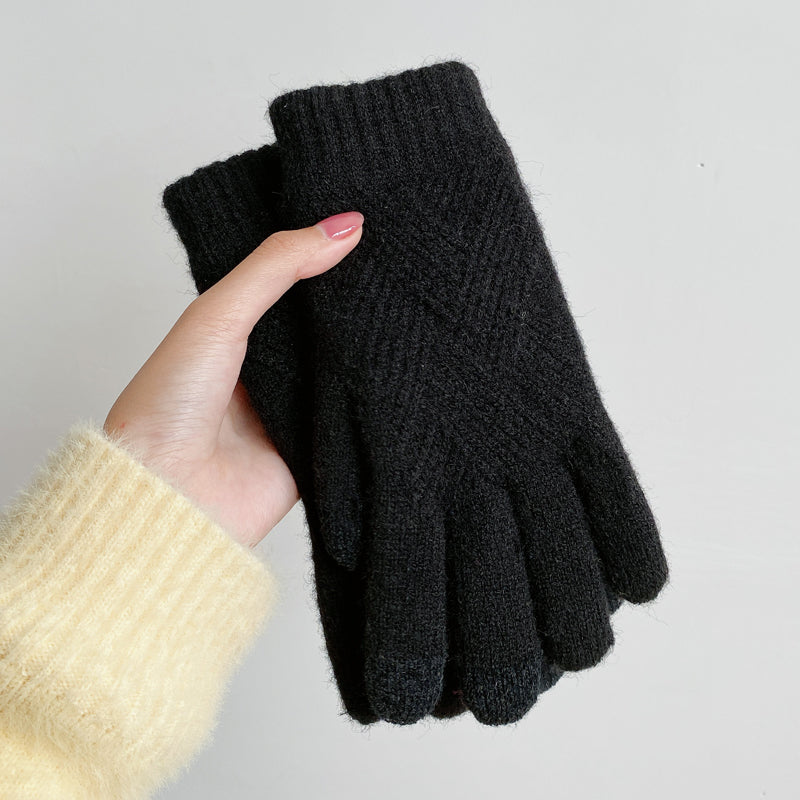 Winter textured gloves for women | Ruby -4