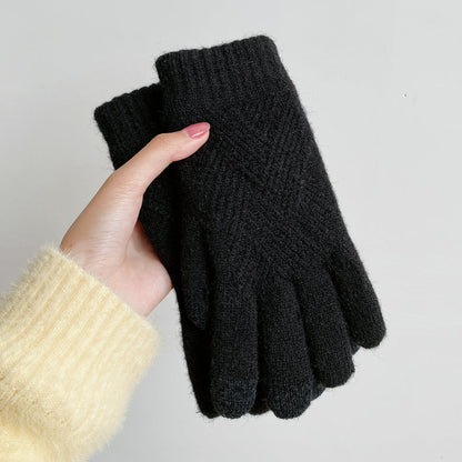 Winter textured gloves for women | Ruby -4