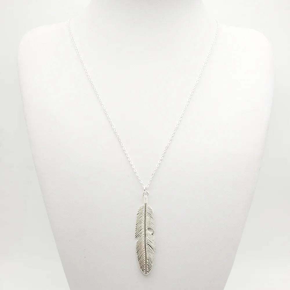 Pendants plumes necklace for women | Grace -3