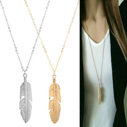 Pendants plumes necklace for women | Grace -1