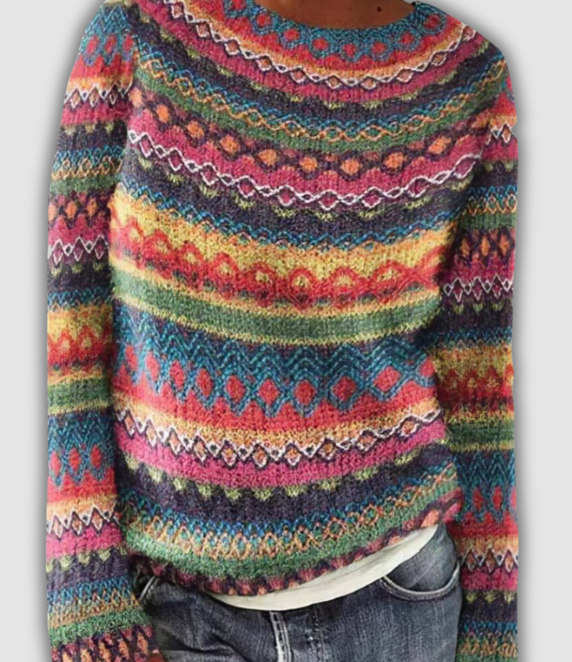 Chic elegant sweater for women | Exclusive pattern -1