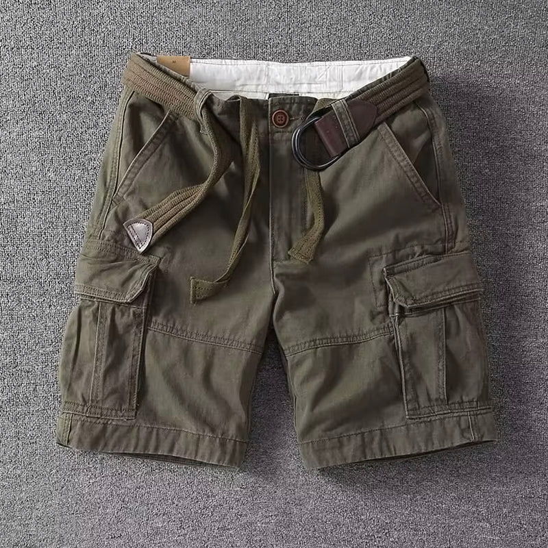 Utility cargo adjustable waist shorts for men | Marco -2