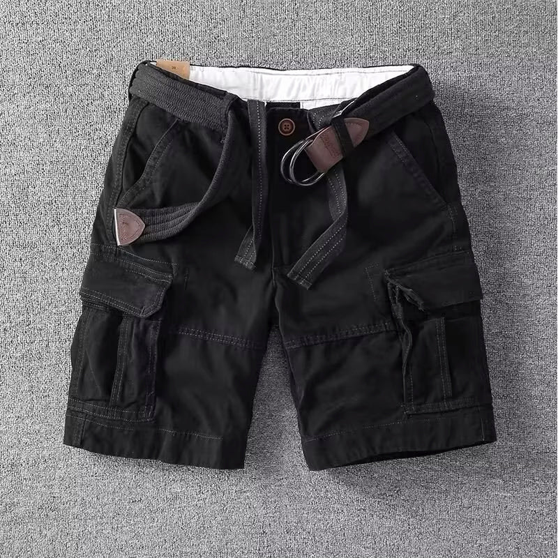 Utility cargo adjustable waist shorts for men | Marco -5
