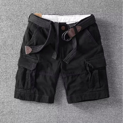 Utility cargo adjustable waist shorts for men | Marco -5