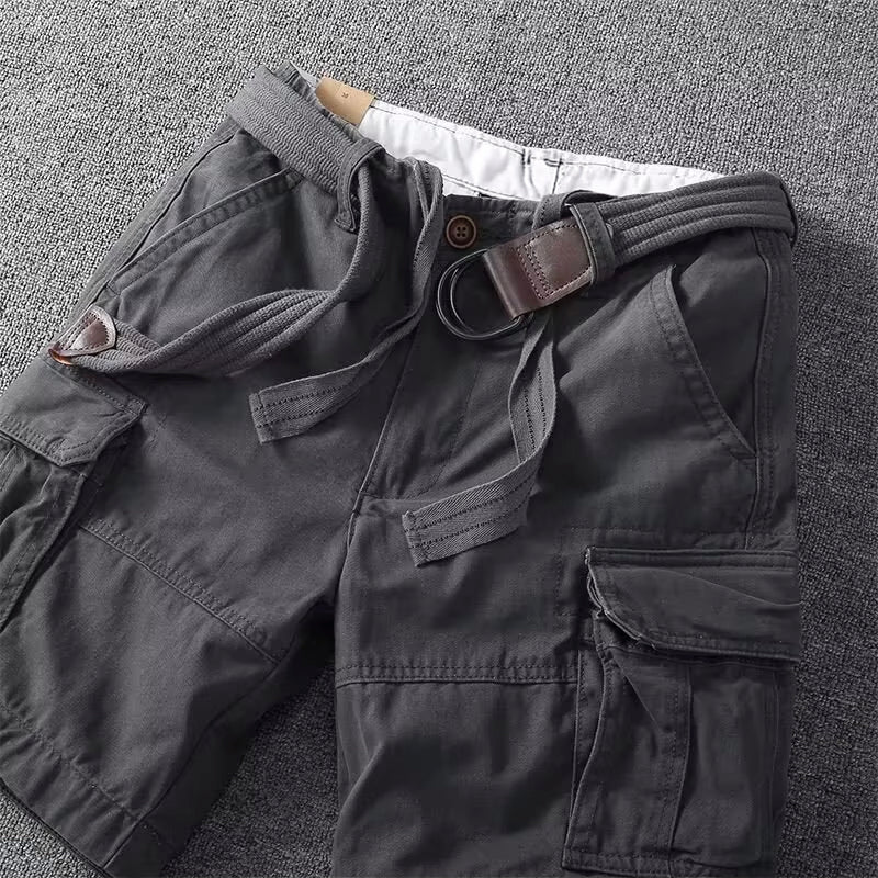 Utility cargo adjustable waist shorts for men | Marco -7