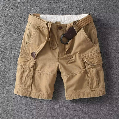 Utility cargo adjustable waist shorts for men | Marco -1