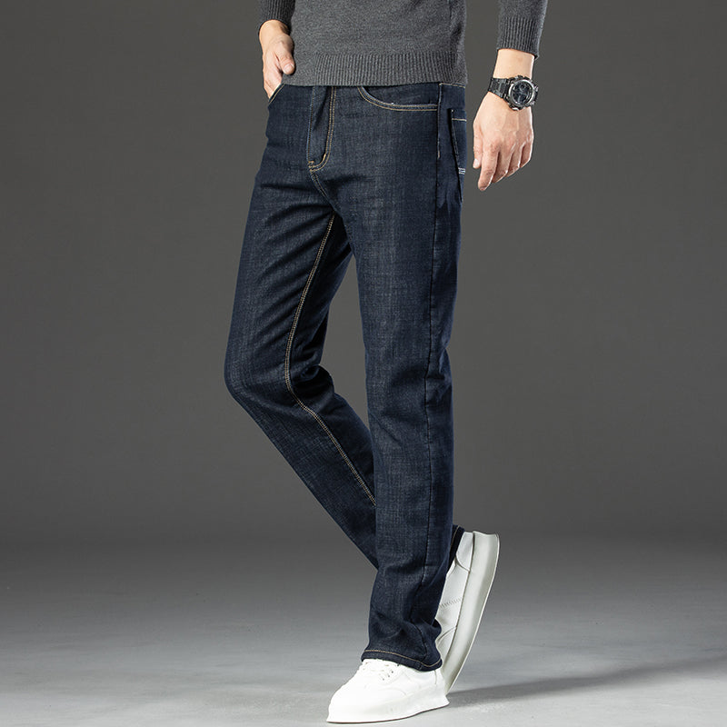 Fleece lined full length jeans for men | Hudson -6