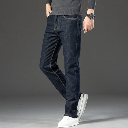 Fleece lined full length jeans for men | Hudson -6