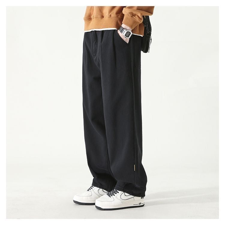 Relaxed wide leg pleated pants for women | Arlen -5