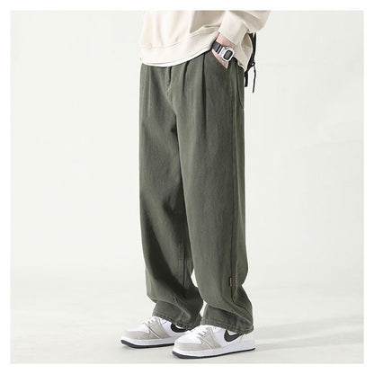 Relaxed wide leg pleated pants for women | Arlen -1