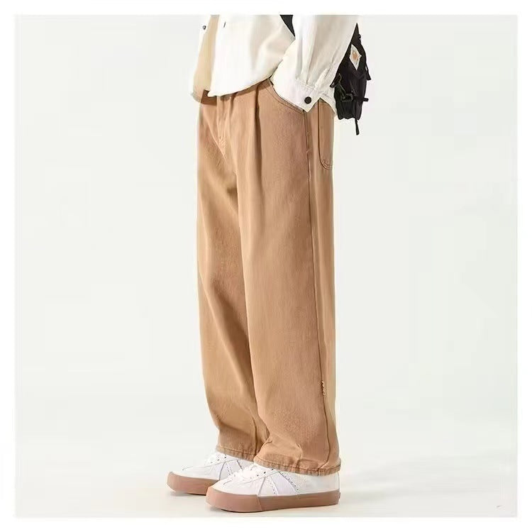 Relaxed wide leg pleated pants for women | Arlen -3