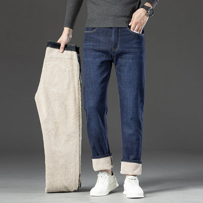 Fleece lined full length jeans for men | Hudson -3