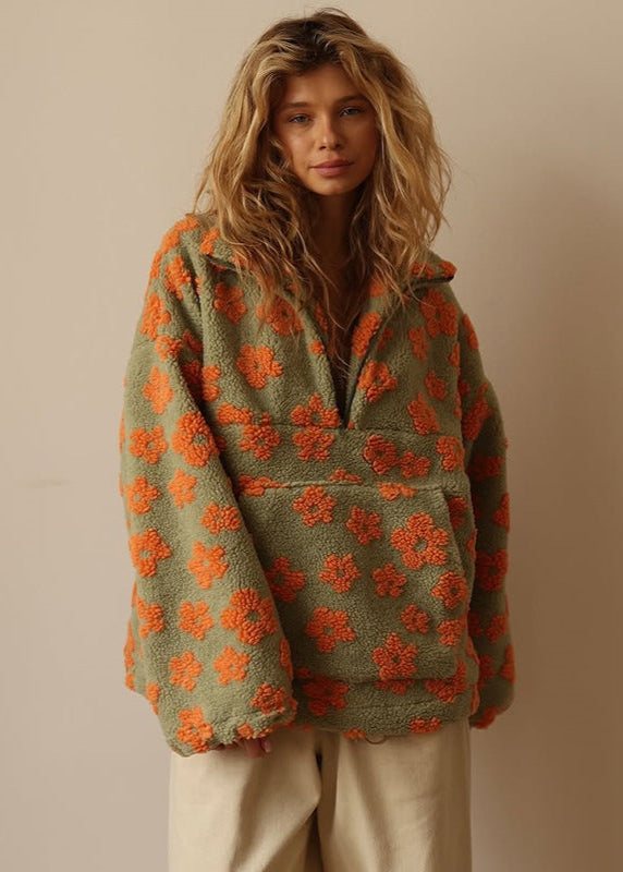 Soft floral sweater for women | Boho style -3