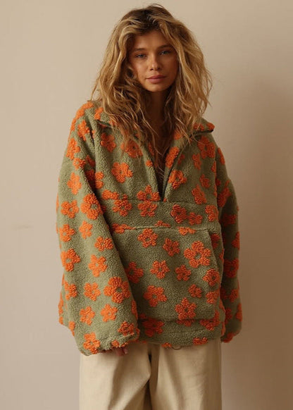 Soft floral sweater for women | Boho style -3