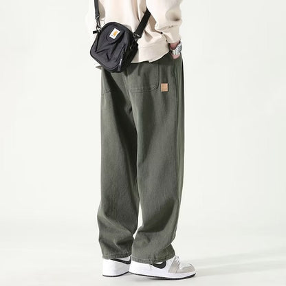 Relaxed wide leg pleated pants for women | Arlen -2